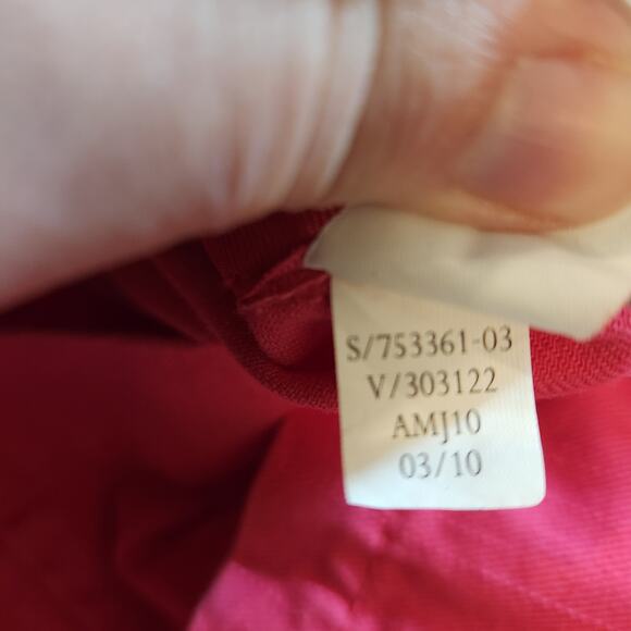 OLD NAVY Rare Vtg Pink Orange Peace Love Design Drawstring Beach Tote Bag Summer - Picture 5 of 11